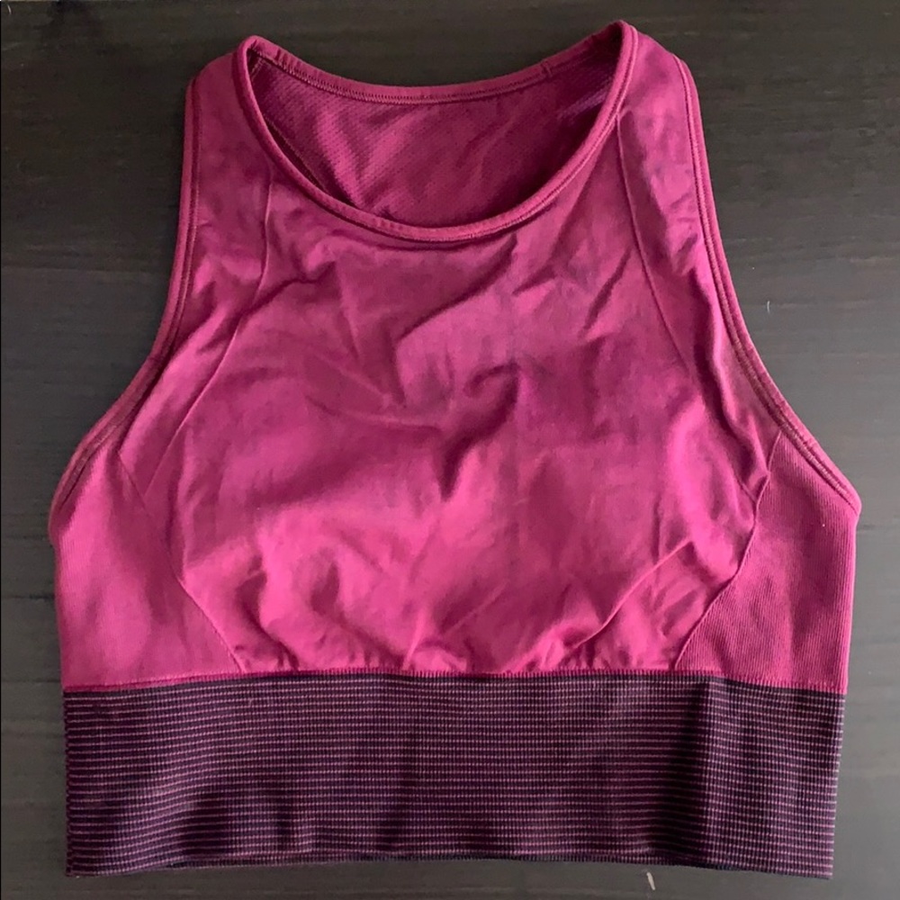 Ebb to Train Bra - purple wash size 8